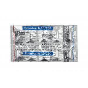Rosutor-A, Rosuvastatin and Aspirin(ASA) 150mg capsules