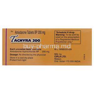 Tachyra, Generic Cordarone, Amiodarone (Cipla) manufacturer info