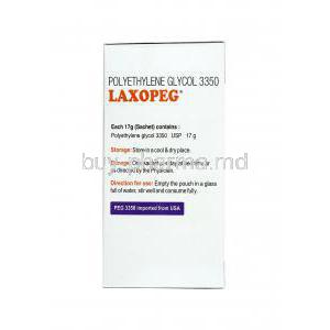 Laxopeg Powder, Polyethelene Glycol dosage