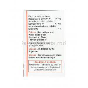 Rabera-D, Domperidone and Rabeprazole dosage