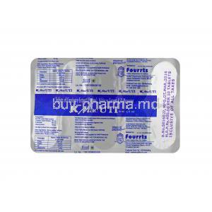K Mac UTI tablets back