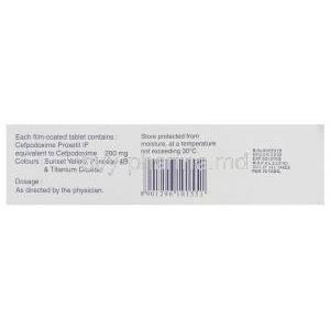 Generic  Vantin, Cefpodoxime  200 mg manufacturer info
