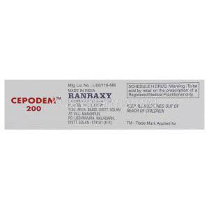 Generic  Vantin, Cefpodoxime  Ranbanxy manufacturer info