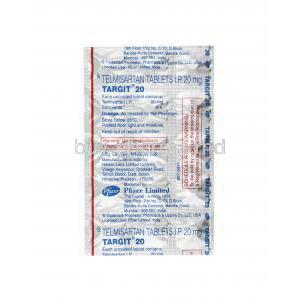 Targit, Telmisartan 20mg tablets