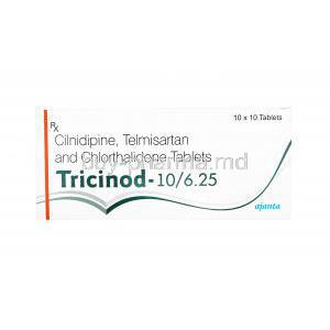 Tricinod, Telmisartan/ Cilnidipine/ Chlorthalidone