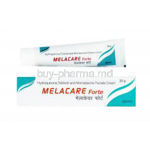 Melacare Cream Forte, Hydroquinone Topical, Mometasone Topical and Tretinoin Topical