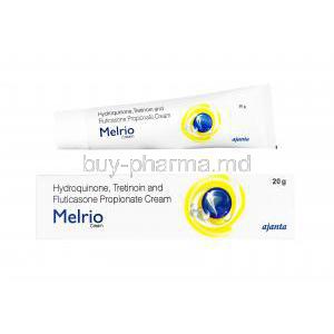 Melrio Cream, Hydroquinone/ Tretinoin/ Fluticasone Propionate