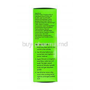 Wrinclar Age Defying Cream directions for use