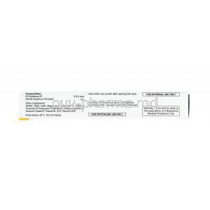 Panthegel Gel, D-panthenol composition