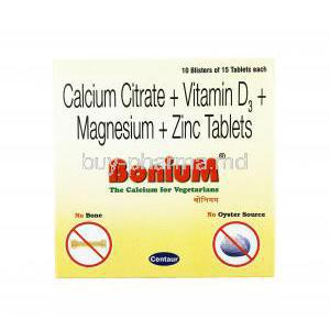 Bonium, Calcium Citrate/ Vitamin D3/ Magnesium/ Zinc