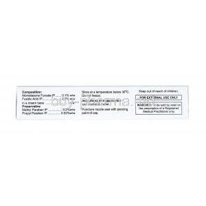 Bactirest M Cream, Mometasone and Fusidic Acid composition