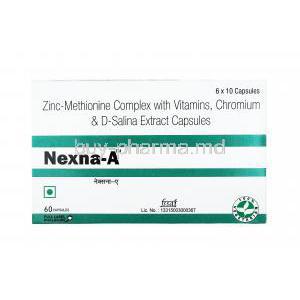 Nexna A, Zinc Complex/ Vitamin C/ D-Salina Extract/ Chromium Picolinate/ VitaminE