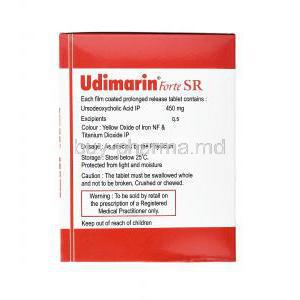 Udimarin Forte, Ursodeoxycholic Acid caution