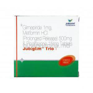 Jubiglim Trio, Glimepiride/ Metformin/ Pioglitazone