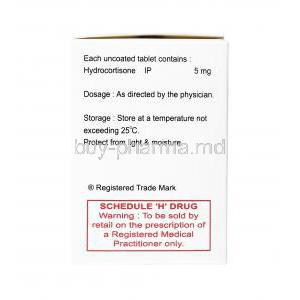 Hisone, Hydrocortisone 5mg dosage