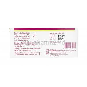 Kenadion Injection, Vitamin K 1mg manufacturer