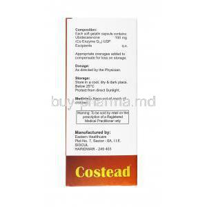 Costead, Co Enzyme Q10 manufacturer