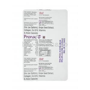 Prorac D capsules back