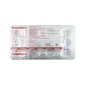 Complipro capsules back