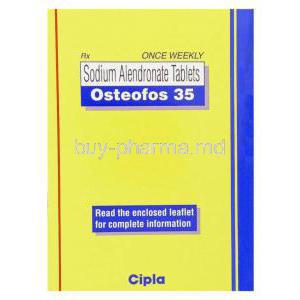 Osteofos, Generic Fosamax, Alendronate 35 mg packaging