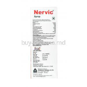 Nervic Syrup manufacturer