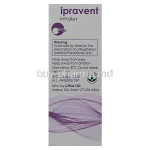 Ipravent, Generic  Atrovent, Ipratropium Bromide Inhaler manufacturer info
