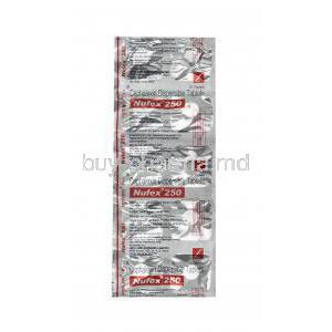 Nufex, Cefalexin 250mg tablets