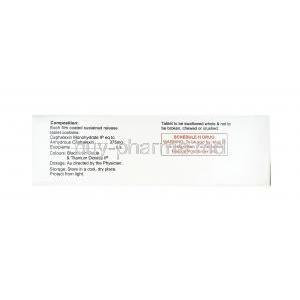 Nufex, Cefalexin 375mg composition