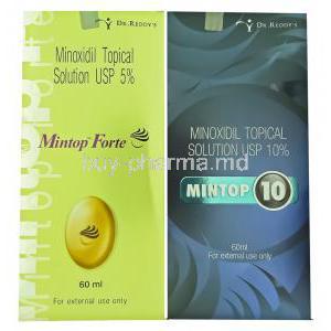 Mintop Forte, Minoxidil  5% 10% Solution (Dr.Reddy's)