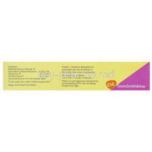 Betnovate- C, Betamethasone Valerate/ Clioquinol Cream composition