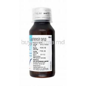 Daslin NF Syrup, Loratadine, Guaifenesin and Ambroxol bottle side