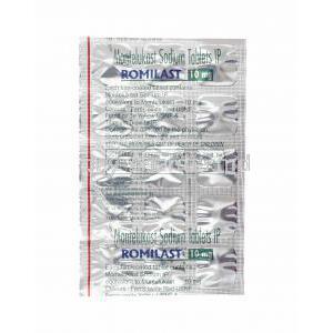 Romilast , Montelukast 10mg tablets