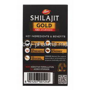 Shilajit Gold 20 capsules dosage