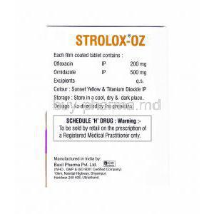 Strox OZ, Ofloxacin and Ornidazole manufacturer