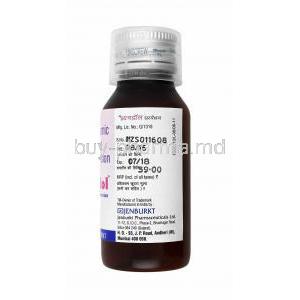 New Zydol Syrup, Mefenamic Acid bottle back