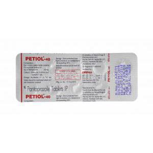 Petiol, Pantoprazole tablets back