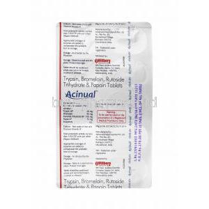 Acinua tablets back