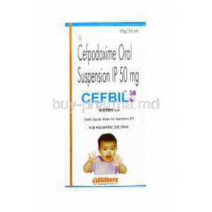 Cefbil Oral Suspension, Cefpodoxime  50mg