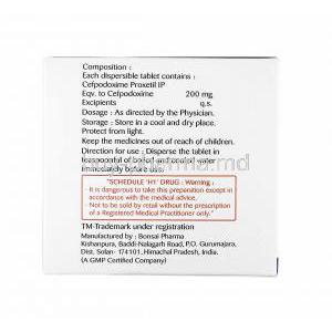 Cefbil, Cefpodoxime manufacturer