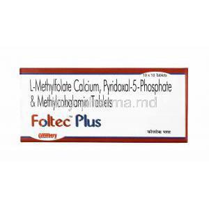 Foltec Plus, L-Methylfolate/ Pyridoxal-5-Phosphate/ Methylcobalamin
