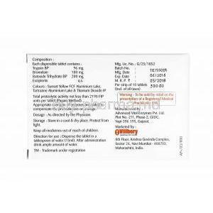 Acinual Plus, Bromelain, Trypsin and Rutoside manufacturer