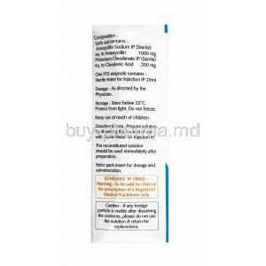 Bilclav Injection, Amoxicillin and Clavulanic Acid directions for use