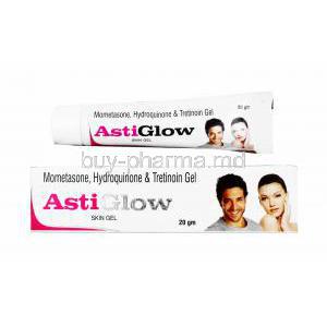 Astiglow Gel, Hydroquinone/ Tretinoin/ Mometasone Furoate