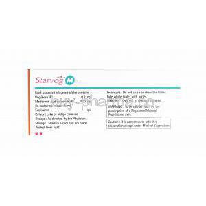 Starvog M, Metformin and Voglibose 0.2mg composition