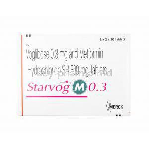 Starvog M, Metformin and Voglibose 0.3mg