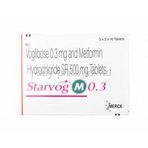 Starvog M, Metformin and Voglibose 0.3mg