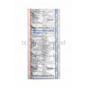 Olmighty, Olmesartan 40mg tablets