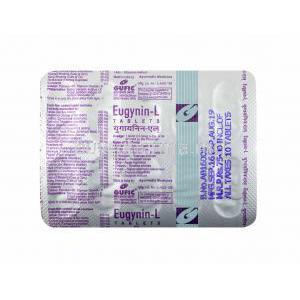 Eugynin L tablets back