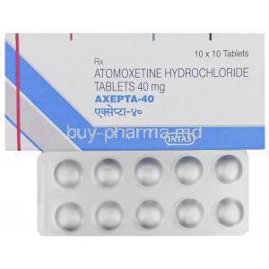 Axepta, Generic Strattera, Atomoxetine 40 mg
