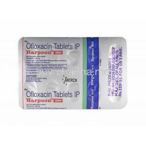 Harpoon, Ofloxacin 400mg tablets back
